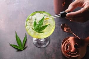 CBD cocktail infusion made with cannabis infused tincture